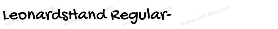LeonardsHand Regular字体转换